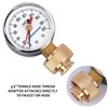 Measureman 2" Water Pressure Test Gauge, 3/4" Female Hose Thread,