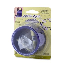 Artistic Wire 3D Bracelet Jig, with 20 Pegs 22 mm / 0.86 in, L x 4 mm / .15 in, O.D. and Holder Tubes