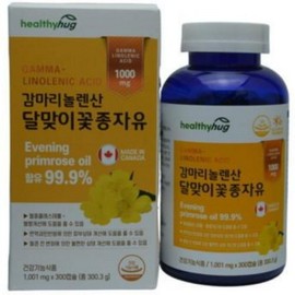 Healthy Hug Gamma Linolenic Acid Evening Primrose Oil 300 Capsules 5 Month Supply / 헬씨허그 감마리놀렌산 달맞이꽃종자유 300캡슐 5개월분