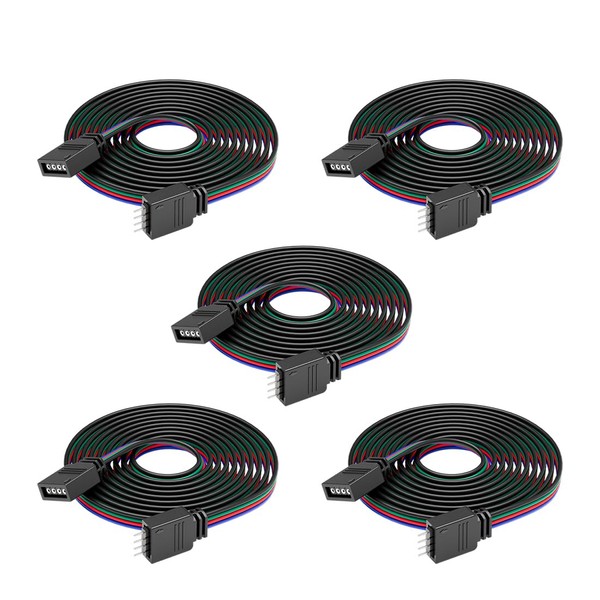 FCOB 5 piezas 4 pines 22 AWG JST SM Conector