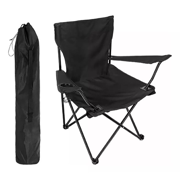 Silla Plegable Portátil Para Acampar Portavaso Playa Y Pesca