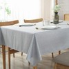 Bringsine Vinyl Rectangle Table Cloth Farmhouse Tablecloth Waterproof Anti-Shrink Soft