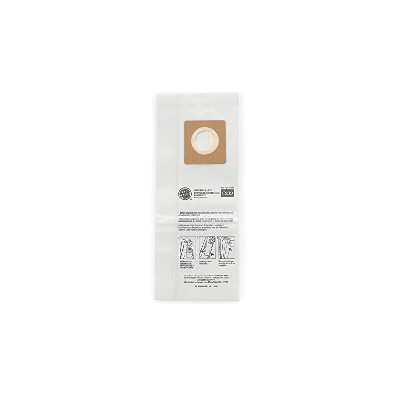 Hoover Commercial AH10143 Upright Bags for HushTone, Standard Filtration (Pack