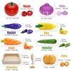 Wooden Play Food for Kids Kitchen Toys for Toddlers Cutting