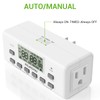 [2 Pack] NEARPOW Digital Timer for Electrical Outlets, Outlet Timer
