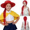 MAGQOO Red Braided Wig Kids Long Red Braid Wig Girls