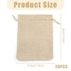 SGERUFZ Pack of 20 Small Cotton Bags, Fabric Bags Made