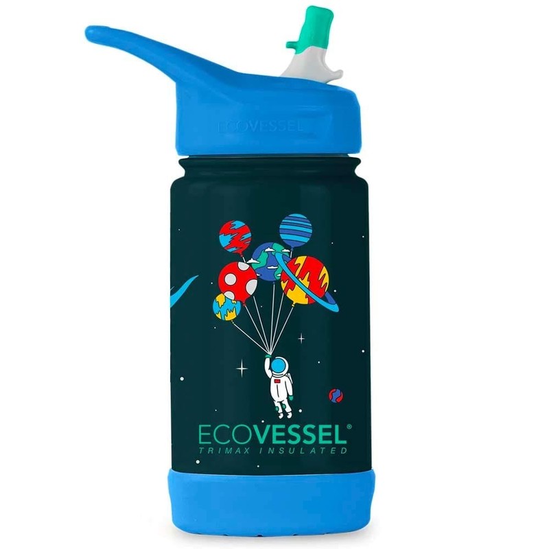 EcoVessel Frost Kids Triple Insulated Bottle with Straw 355ml, Llama