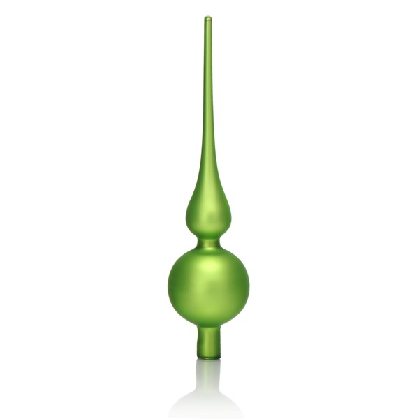 Com-four® Christmas Tree Topper, Real Glass Christmas Tree Topper for