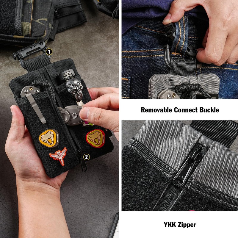 VIPERADE VE24 Small EDC Bag Organiser, EDC Pouch Pockets, Small