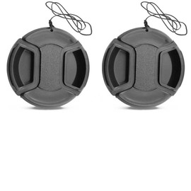 Z50 Lens Cap (46mm) Compatible for Nikon Z50 w/NIKKOR Z DX 16-50mm, Compatible for Lumix G Vario 14-42mm PZ 45-175mm Lens, 2 Packs