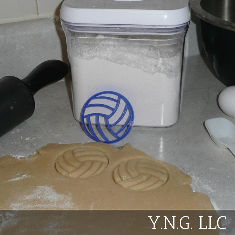 Volleyball sport cookie cutter fondant letter special occasion 3D Printed