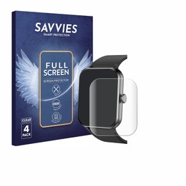 Savvies (4 Pack Full-Screen Protection Film compatible with Blackview R50 Full Cover Screen Protector 3D Curved [Edge to Edge, Scratch Proof]
