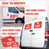 3 Pack Doordash Car Magnet Sign for Delivery Drivers Magnetic