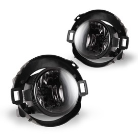 AUTOWIKI Fog Lights Fit for 2010-2017 Nissan Frontier (w/plastic bumper), 2005-2015 Nissan Xterra (w/plastic bumper) With Smoke Lens 2PCS