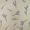 Cotton Rich Linen Look Upholstery Fabric Purple Lavender Flower Digital