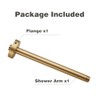 10 Inches Ceiling Mount Shower Arm and Flange, Champagne Bronze
