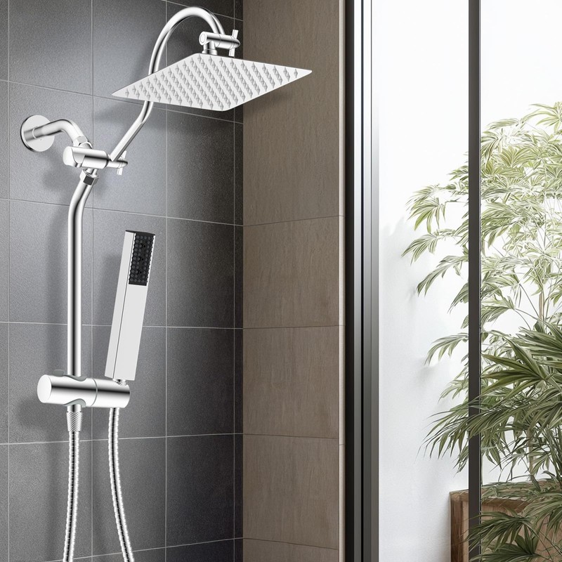 Hibbent cUPC Certified High Pressure 10'' Rainfall Shower Head, Showerhead