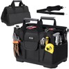TICONN Heavy Duty Tool Bag with Multi-Pockets, Portable Tool Box