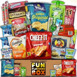 Chattering Chimps Nut Free Care Package (20 Count) Variety Pack Chips Candy Treats Snacks Bars
