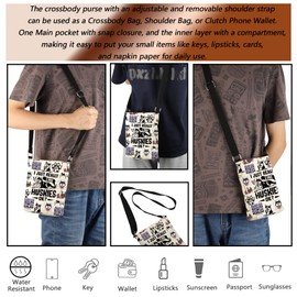 MBMSO Husky Dog Crossbody Purse Siberian Husky Gift for Husky Dog Lovers Cross Body Dog Bag Husky Puppy Gift for Husky Owners, Husky Crossbody