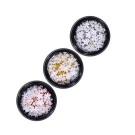 Minkissy DIY Nail Art Decor Set of 3 Resin Flowers Nail Charms Manicure Accessories Flower Art Supplies Random Color