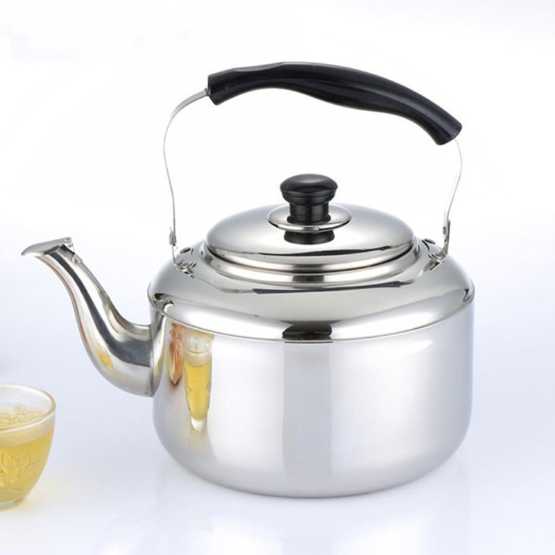 HOLIDYOYO Stainless Steel Whistling Tea Kettle for Stovetop Induction Compatible