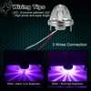 Wodvyss 2Pcs Glass Watermelon Lights, Purple LED Side Marker Turn