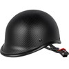 Yesmotor Vintage Motorcycle Half Helmet - Lightweight Low Profile Open-Face