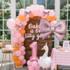 11 Pack Pink Bow Nylon Balloons for Birthday Decorations -
