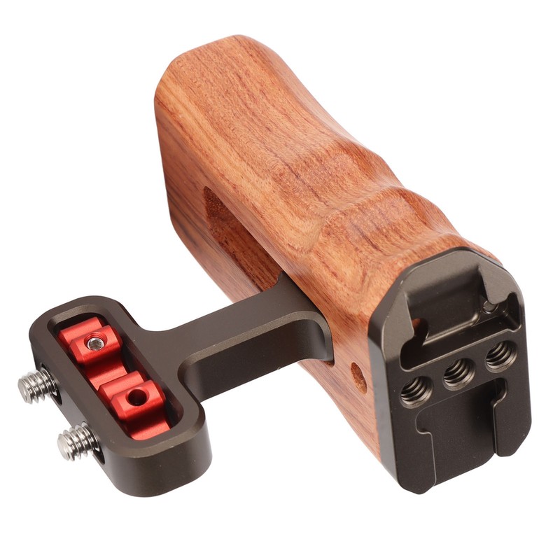 Universal Side Wooden Handle Grip Natural Adjustable Brazilian Wood Side