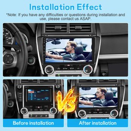 Roinvou Car Radio for Toyota Camry 2012 2013 2014, Android Car Radio Stereo 10.1 Inch Capacitive HD Touch Screen with WiFi Bluetooth USB FM RDS