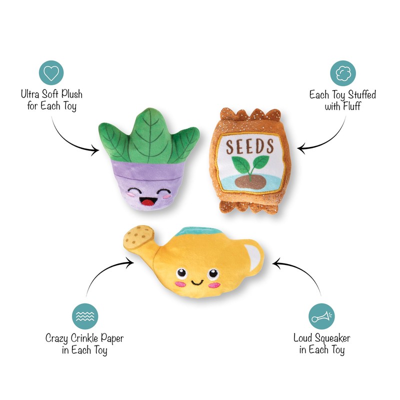 Fringe Studio Plush Dog Toy Set, Just Add Water, Small