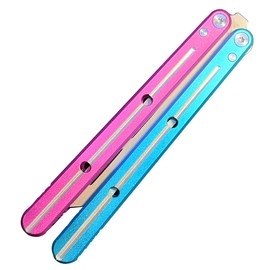 KEEDAS Integrated Forging Bushing System, Aluminum Integral Channel Handle, Excellent Grip, Pretty Solid, Best Balance and Inertia, Great for Beginners (Blue-Pink)