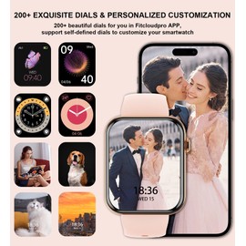 Smart Watch with Bluetooth Call,Women SmartWatch with 3 Bracelets,Waterproof Running 120+ Exercise,Sleep Tracking Calories Digital Mens Watches for Android iOS