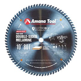 Amana Tool - MSB1080C Electro-BLU Carbide Tipped Double-Face Melamine 10" Dia x 80T H-
