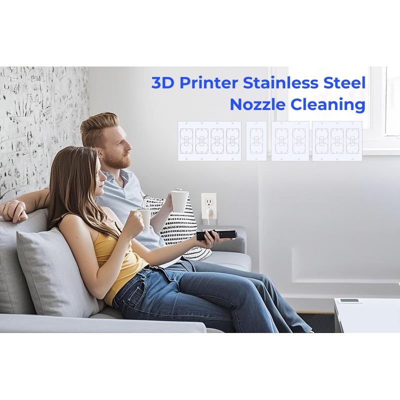 Electric Switch Socket Cover Pads Pre-Punched EVA Foam Rectangle Replacement