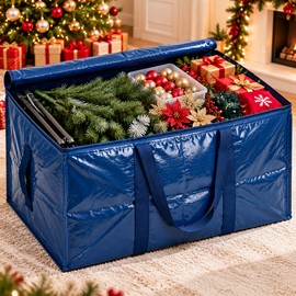 Heavy Duty Large Storage Tote Bag for Moving & Organization – Foldable Zipper Design for Home Storage, Travel and Everyday Use