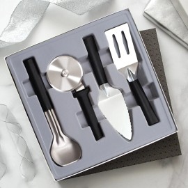 RADA CUTLERY G250/S50 Ultimate Utensil Gift Set - Black Resin Handle G250
