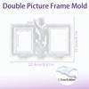 XYQHOAC Resin Picture Frame Mold Silicone Double Photo Frame Molds