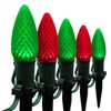 Wintergreen Lighting 50’ OptiCore LED Red and Green Pathway Christmas
