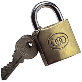 Merriway® BH01189 Heavy Duty Tri-Circle Padlocks Brass, 38 mm (1.1/2 inch)