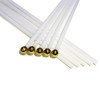 WXTWK 50 Pack Solid White Blank Flag Small Mini Plain