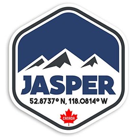 2 x 10cm Jasper Canada Vinyl Decal Sticker #31223 (10cm tall)