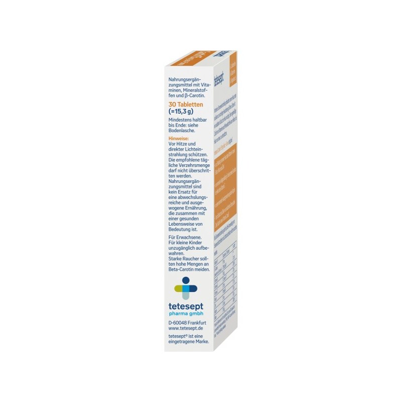 테테셉트 카로틴 (30 정) 15.3g Tetesept Carotin (30 Tablets) 15.3g