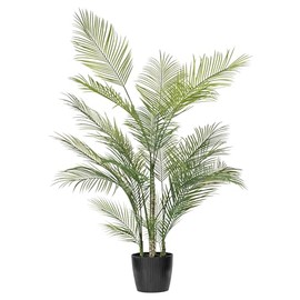Vickerman 70.5" Green Areca Palm Plant - Artificial Plant in a Black Plastic Pot - Greenery for Home and Office - Faux Plants - Artificial Plant for Indoors - Maintenance Free