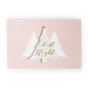 Society6 Monika Strigel Festive Merry Little Christmas Pale Peach Welcome