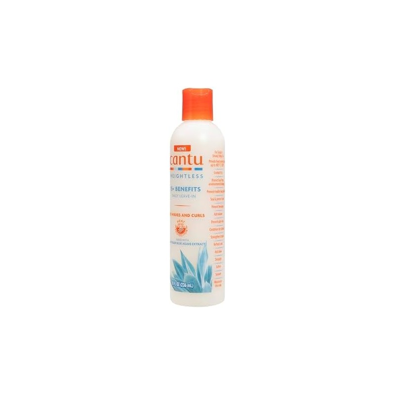Cantu Weightless Crema Sin Enjuague de Uso Diario, 8 fl