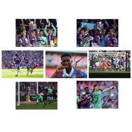 Set of 20 Individual 2024/5 Crystal Palace FA Cup Winning Football Players Signed 6X4 Inch Photo Prints With Pre Printed Signatures That Would Make A Great Gift For The Fan.