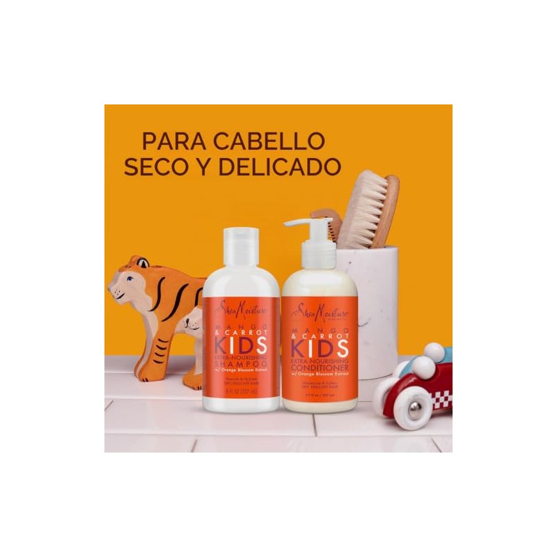 Shea Moisture Mango Zanahoria para niños, extra nutritivo, juego de